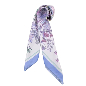 Foulard Donna in Seta Lilla Glicine FIA15 foulard da donna in seta lilla glicine piegato