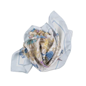 Foulard Donna in Seta Azzurro Ghiaccio FIA13 foulard da donna in seta azzurro ghiaccio da indossare al collo