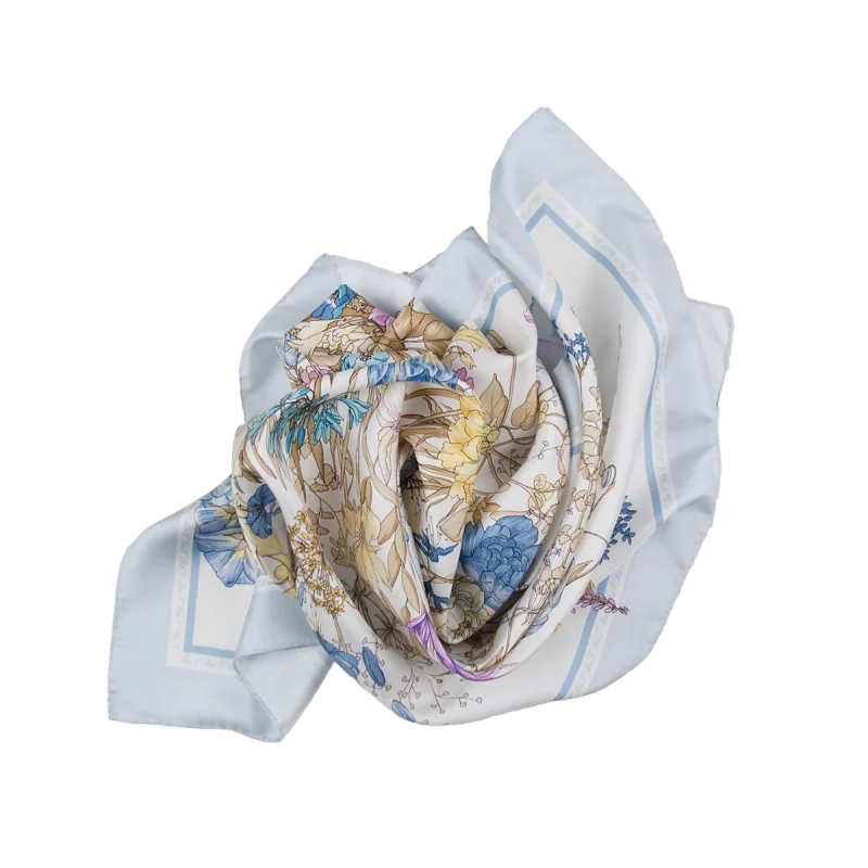 Foulard Donna in Seta Azzurro Ghiaccio FIA13 foulard da donna in seta azzurro ghiaccio da indossare al collo