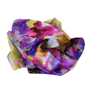 sciarpa acquarello viola arrotolata SAD17D