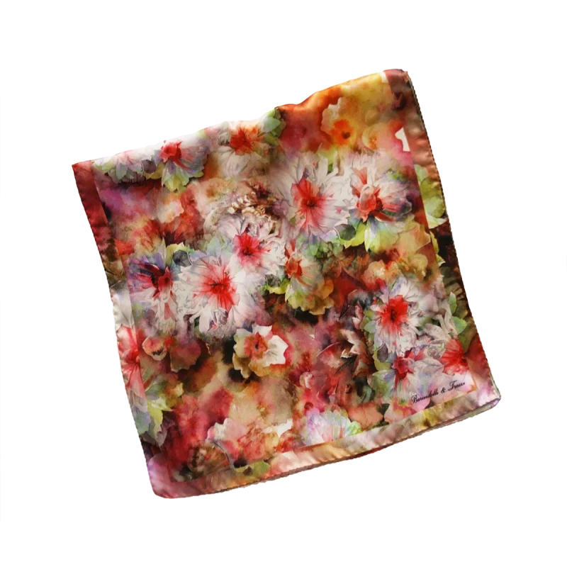 sciarpa bouquet rosso piegata