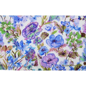 Disegno intero sciarpa fiori campo lilla
