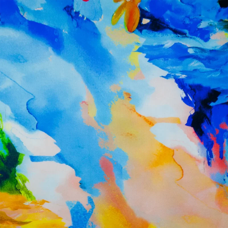 ingrandimento fantasia macchie blu giallo
