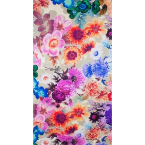 sciarpa fiori fotografici distesa