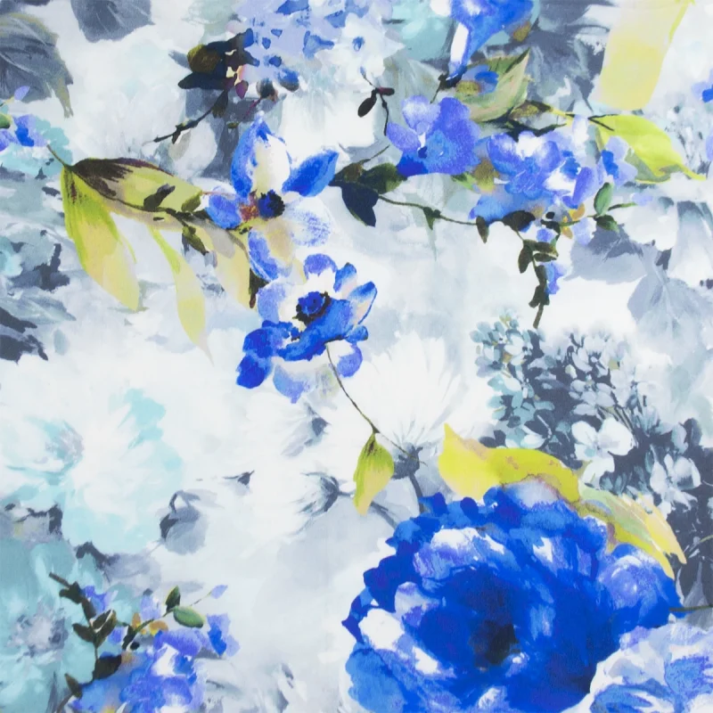 dettaglio fantasia fiori blu